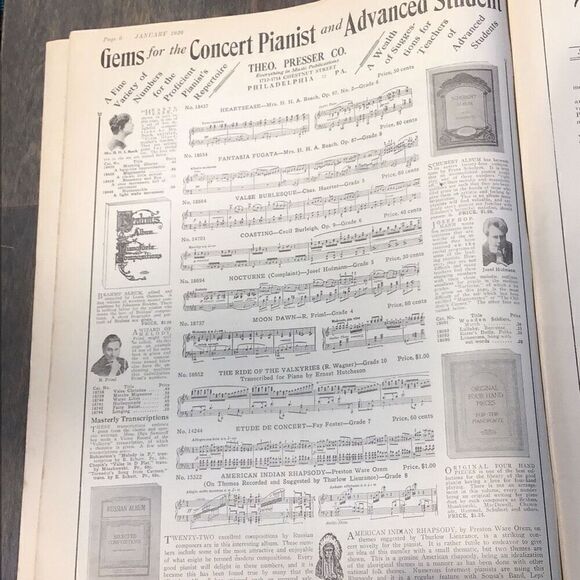 Etude magazine 98 year old, 1926 addition - Picture 5 of 8